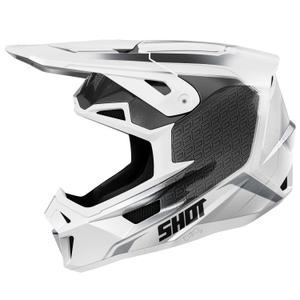 Motorcrosshelm Shot Lite Challenger parel zwart/wit
