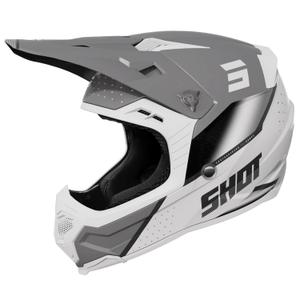 Motorcrosshelm Shot Core Honor grijs-parel