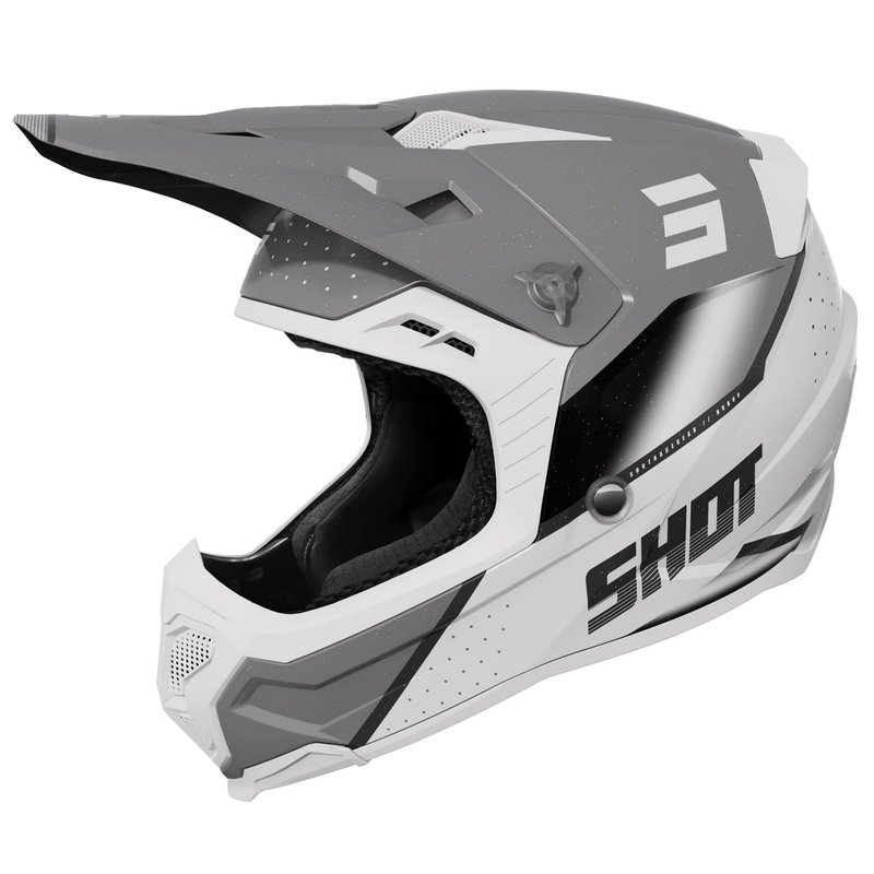 Motorcrosshelm Shot Core Honor grijs-parel