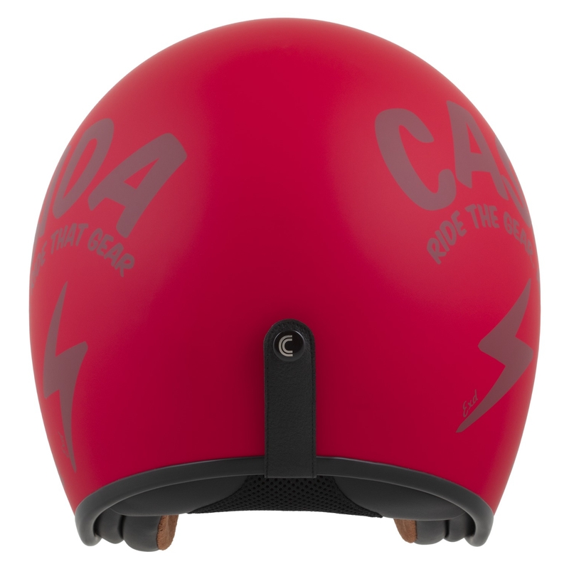 Cassida Oxygen 2.0 Gear Open Face Motorhelm Mat Rood-Donker Rood