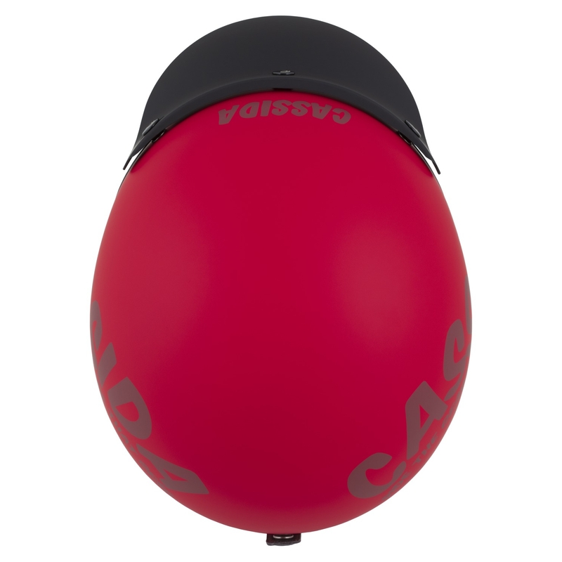 Cassida Oxygen 2.0 Gear Open Face Motorhelm Mat Rood-Donker Rood