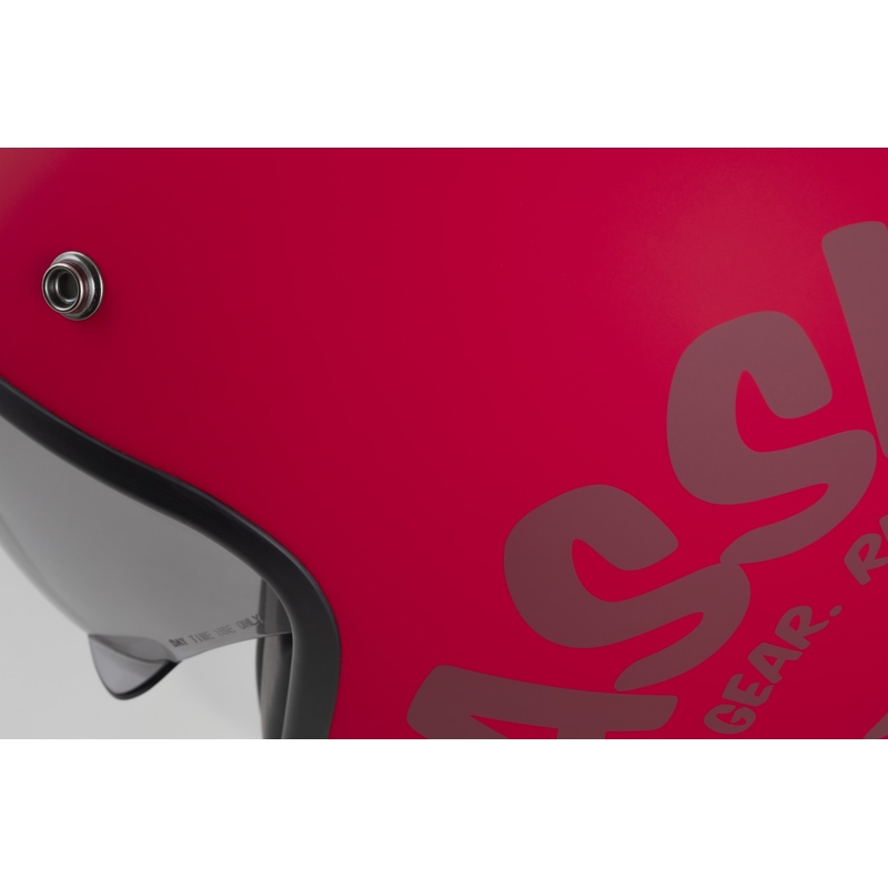 Cassida Oxygen 2.0 Gear Open Face Motorhelm Mat Rood-Donker Rood