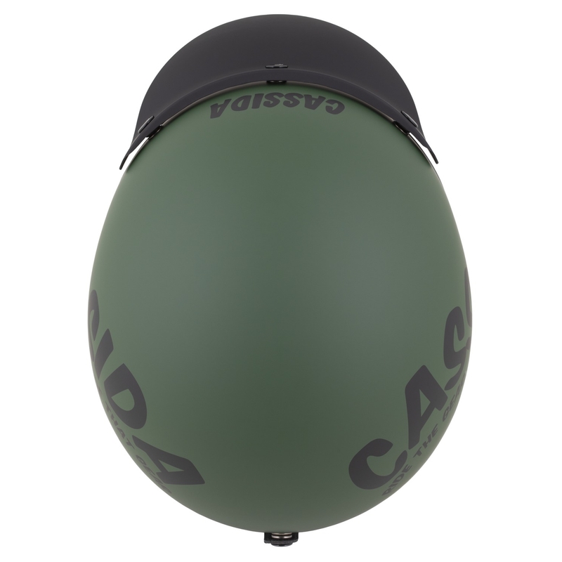 Cassida Oxygen 2.0 Gear Open Face Motorhelm Mat Groen-Zwart
