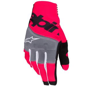 Alpinestars Techstar motocross handschoenen zwart-fluo roze