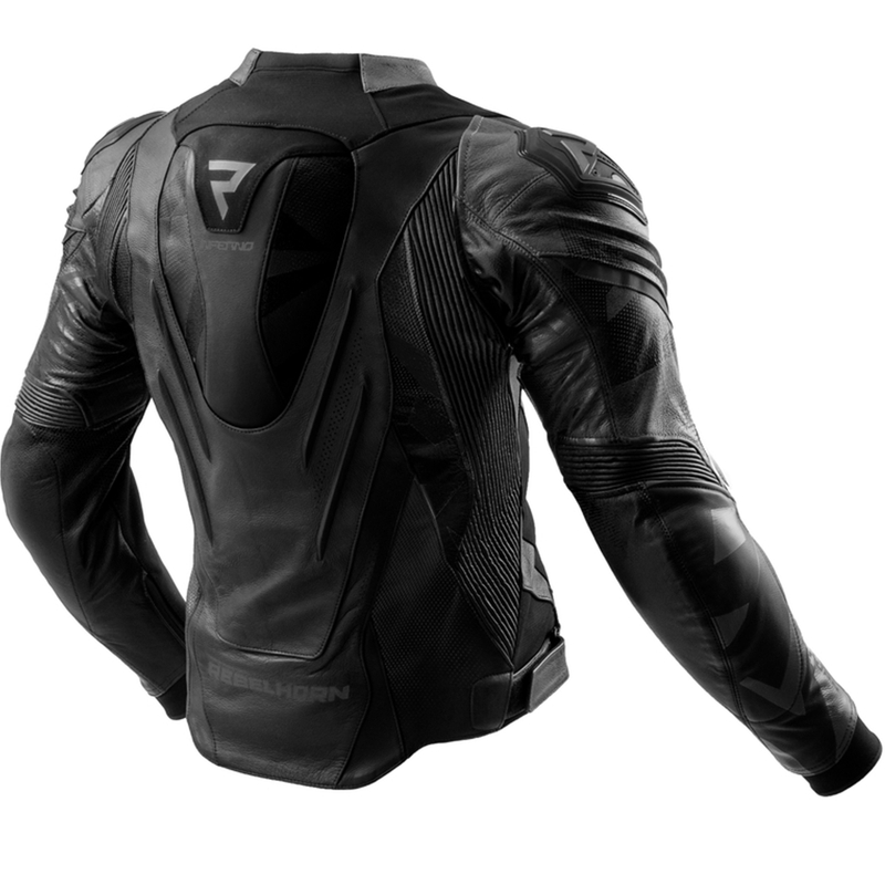Leren motorjas Rebelhorn Inferno zwart