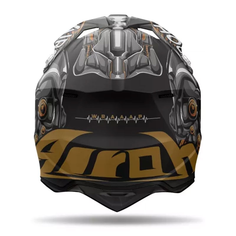 Airoh Wraaap Cyborg motorcrosshelm mat zwart