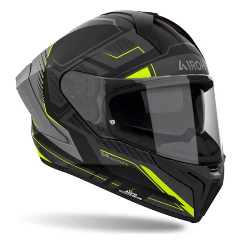 Airoh MATRYX Rocket integraal motorhelm mat geel