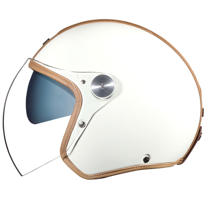 Open helm Nexx X.G30 Groovy SV wit-bruin uitverkoop