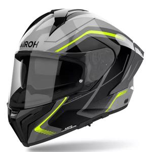 Airoh MATRYX Wide integraal motorhelm zwart-grijs-geel
