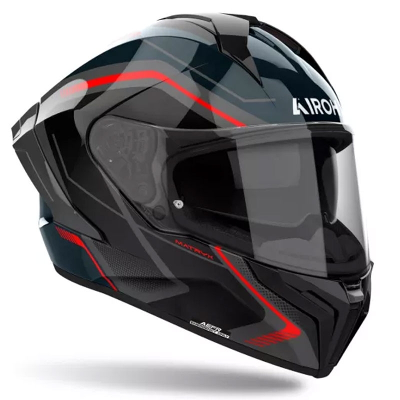 Airoh MATRYX Wide integraal motorhelm zwart-grijs-rood