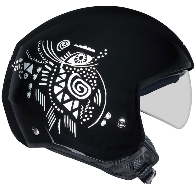 Open motorhelm NEXX Y.10 Artville zwart-wit uitverkoop