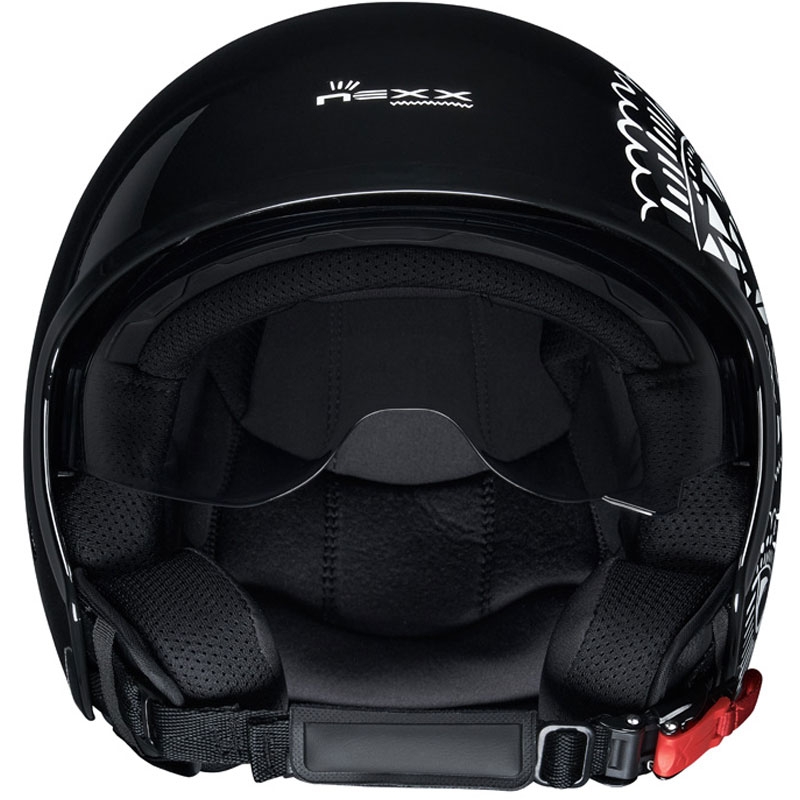 Open motorhelm NEXX Y.10 Artville zwart-wit uitverkoop
