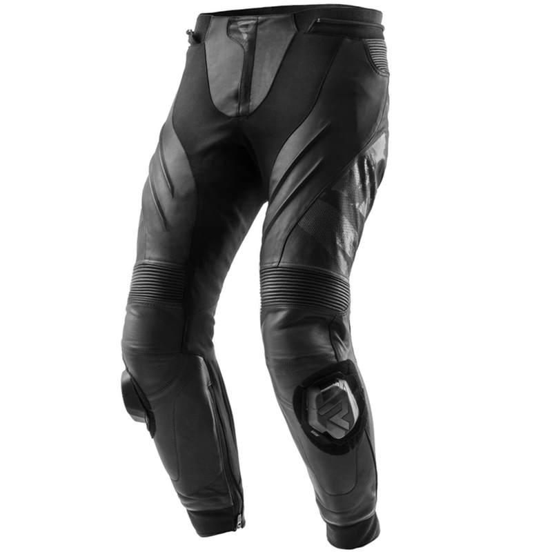 Rebelhorn Inferno zwart leren motorbroek