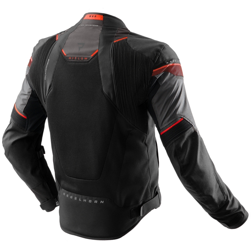 Rebelhorn Hiflow V motorjack zwart-grijs-rood