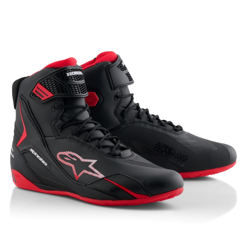 Alpinestars Faster-4 motorlaarzen HONDA collectie zwart en rood
