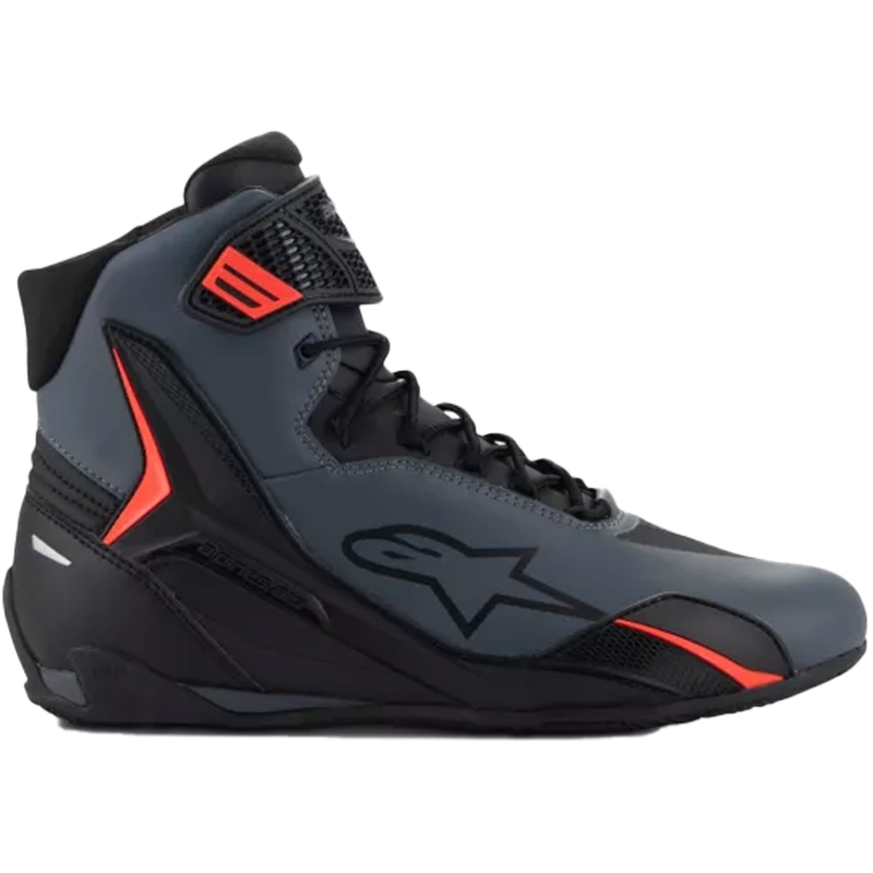 Alpinestars Faster-4 motorlaarzen zwart-grijs-fluo rood
