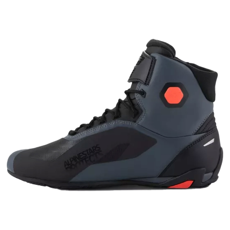 Alpinestars Faster-4 motorlaarzen zwart-grijs-fluo rood
