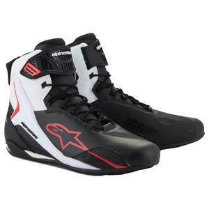 Alpinestars Faster-4 motorlaarzen zwart-wit-rood