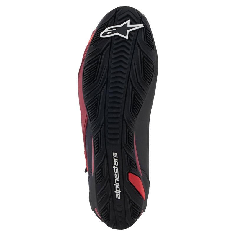 Alpinestars Faster-4 motorlaarzen zwart-wit-donkerrood