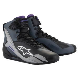 Alpinestars Stella Faster-4 dames motorlaarzen zwart-grijs-paars
