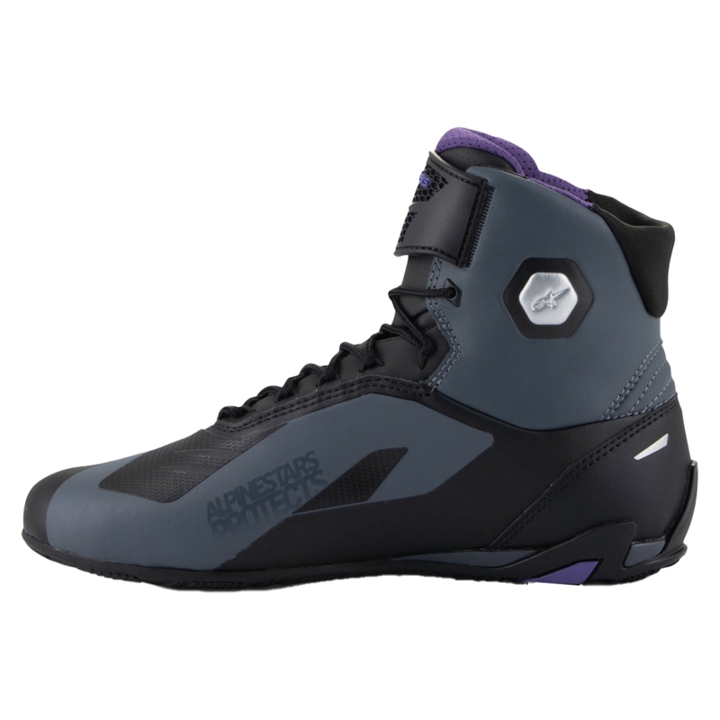 Alpinestars Stella Faster-4 dames motorlaarzen zwart-grijs-paars