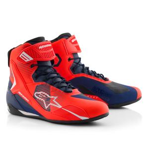Alpinestars Faster-4 motorlaarzen MM93 collectie fluo rood-blauw-wit