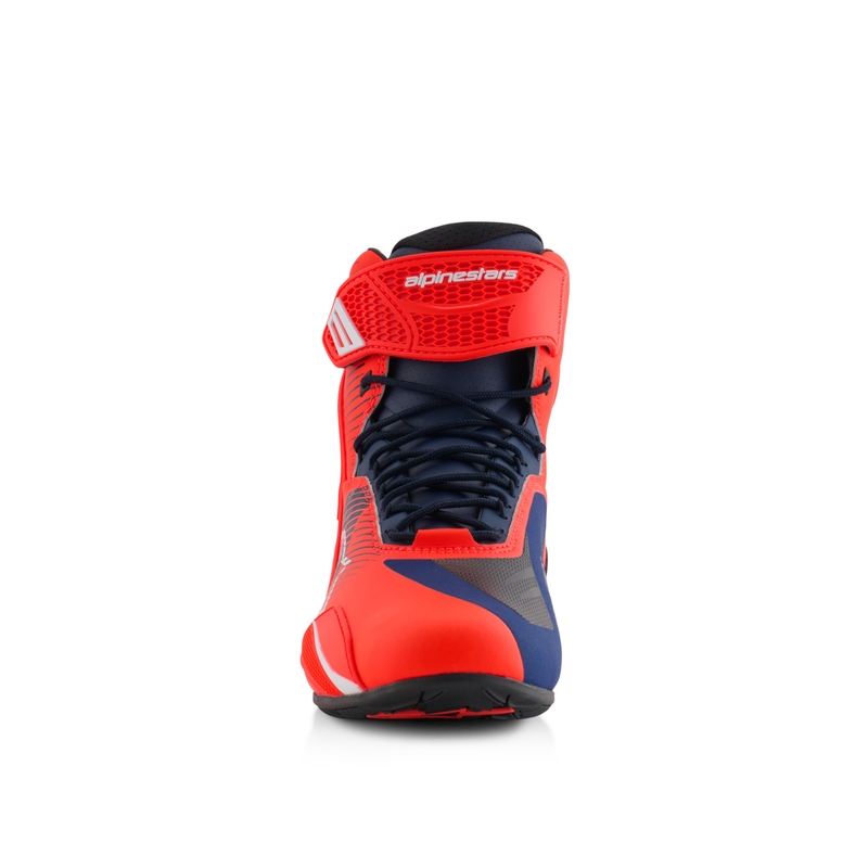 Alpinestars Faster-4 motorlaarzen MM93 collectie fluo rood-blauw-wit