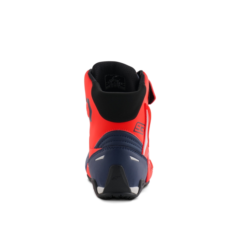 Alpinestars Faster-4 motorlaarzen MM93 collectie fluo rood-blauw-wit