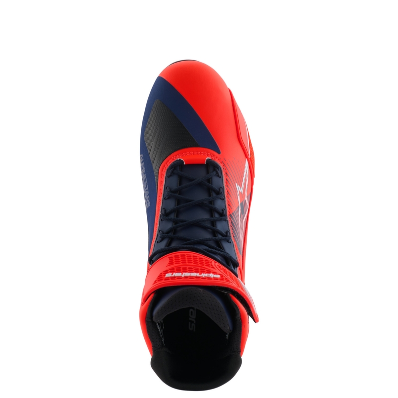 Alpinestars Faster-4 motorlaarzen MM93 collectie fluo rood-blauw-wit