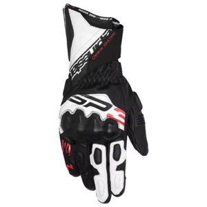 Alpinestars SP-3 motorhandschoenen zwart-wit-fluo rood