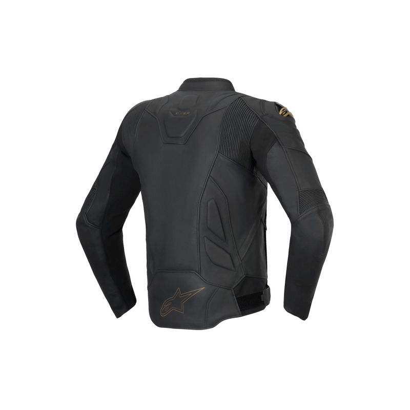 Alpinestars Dusk leren motorjack zwart-goud