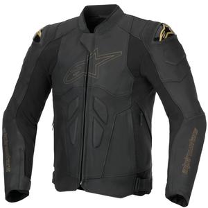 Alpinestars Dusk leren motorjack zwart-goud