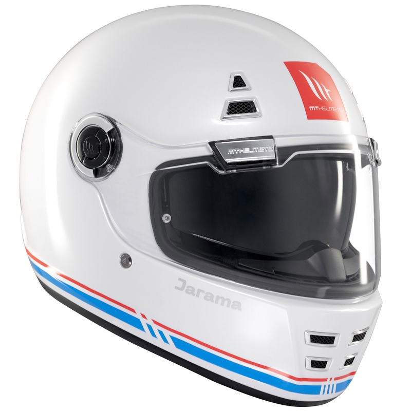 Integraal motorhelm MT Jarama SV glanzend wit