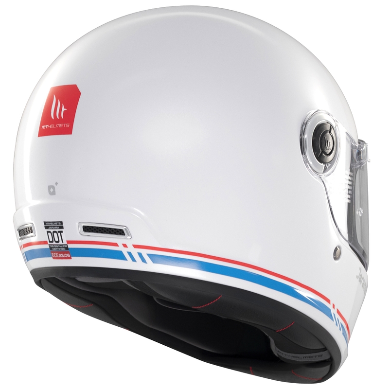 Integraal motorhelm MT Jarama SV glanzend wit