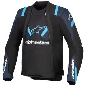 Alpinestars T-Stunt Air motorjack zwart-blauw-lichtblauw