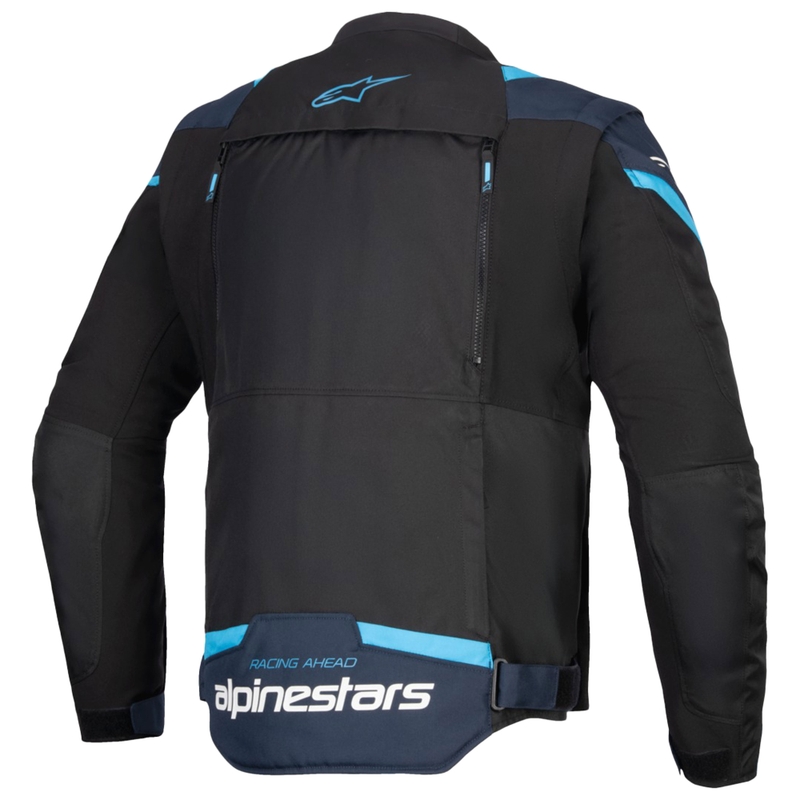 Alpinestars T-Stunt Air motorjack zwart-blauw-lichtblauw