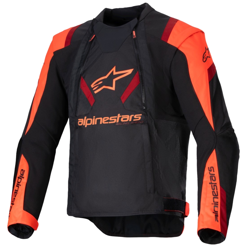 Alpinestars T-Stunt Air motorjack zwart-fluo rood-rood