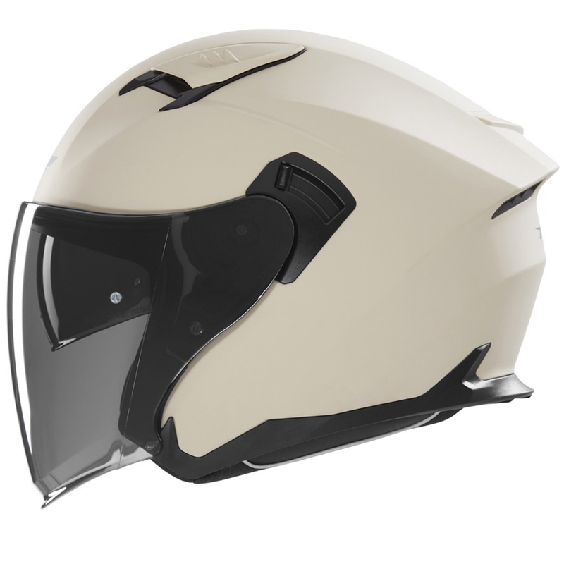 Open face motorhelm NOX N130 mat zand