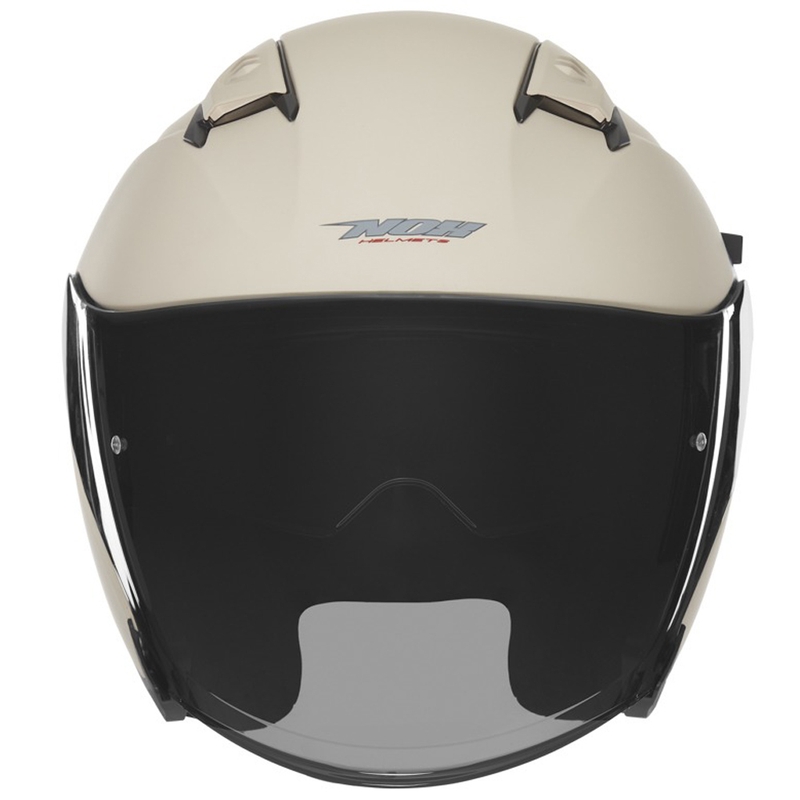 Open face motorhelm NOX N130 mat zand