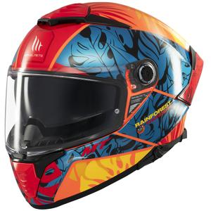 Integraal motorhelm MT Thunder 4 SV Rainforest blauw-oranje