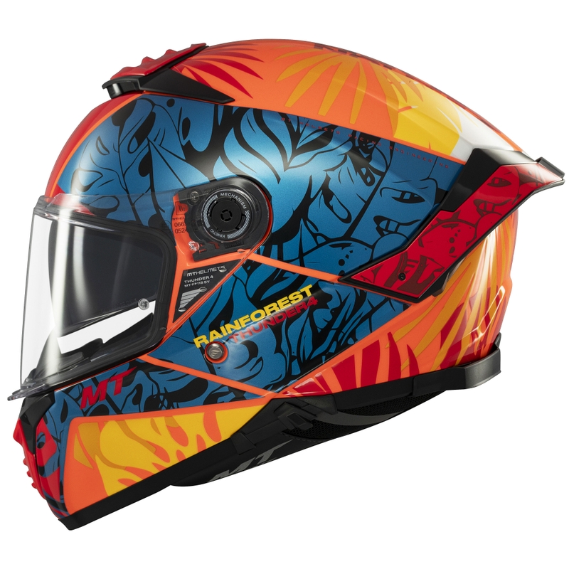 Integraalhelm MT Thunder 4 SV Rainforest blauw-oranje