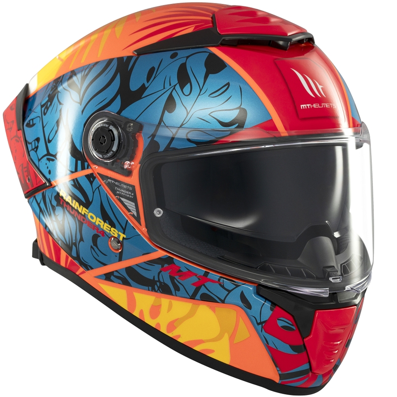 Integraalhelm MT Thunder 4 SV Rainforest blauw-oranje