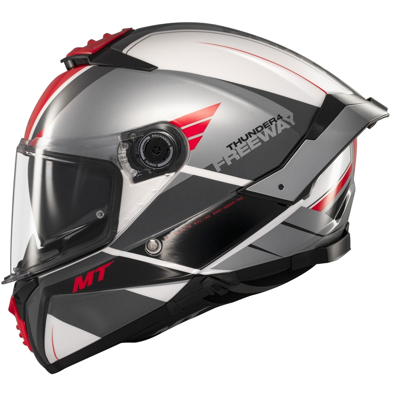 Integraal motorhelm MT Thunder 4 SV Freeway zwart-grijs-rood