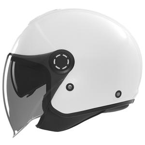 Open face motorhelm NOX N182 wit