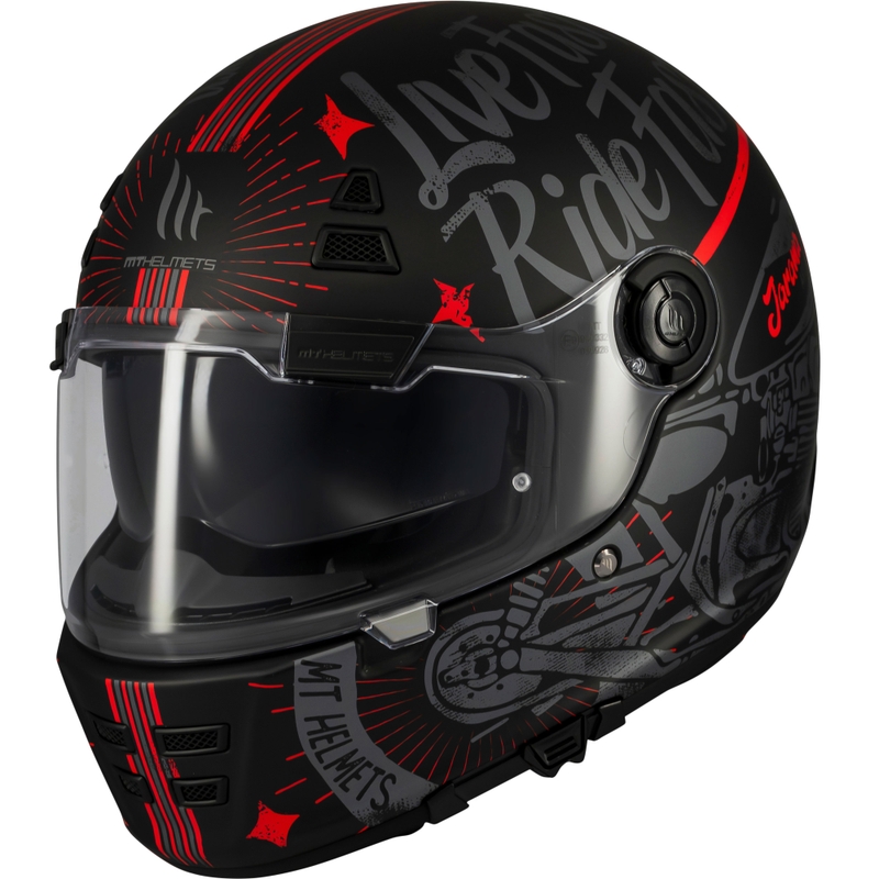Integraal motorhelm MT Jarama SV Art mat zwart