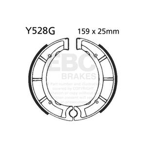 Sada brzdových čelistí EBC drážkovaný včetně pružin