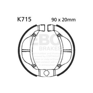 Sada brzdových čelistí EBC včetně pružin