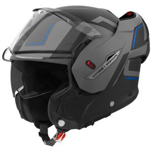 Airoh Mathisse 2 Genius flip-up motorhelm matblauw