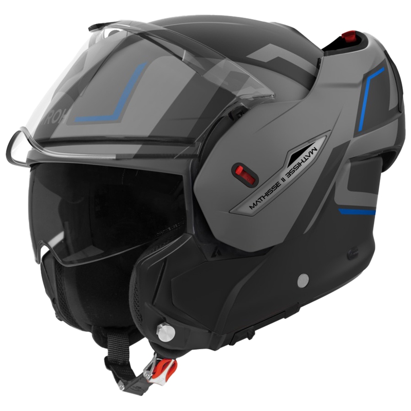 Airoh Mathisse 2 Genius flip-up motorhelm matblauw