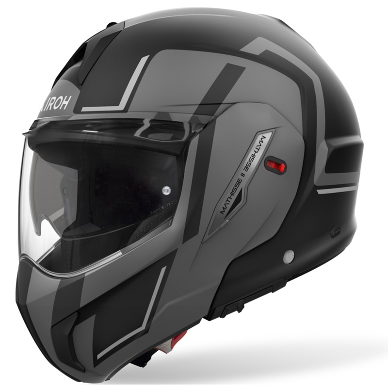 Airoh Mathisse 2 Genius flip-up motorhelm mat grijs